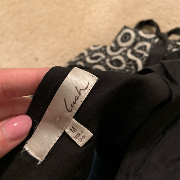 Boutique black patterned dress - Picture 6 of 6